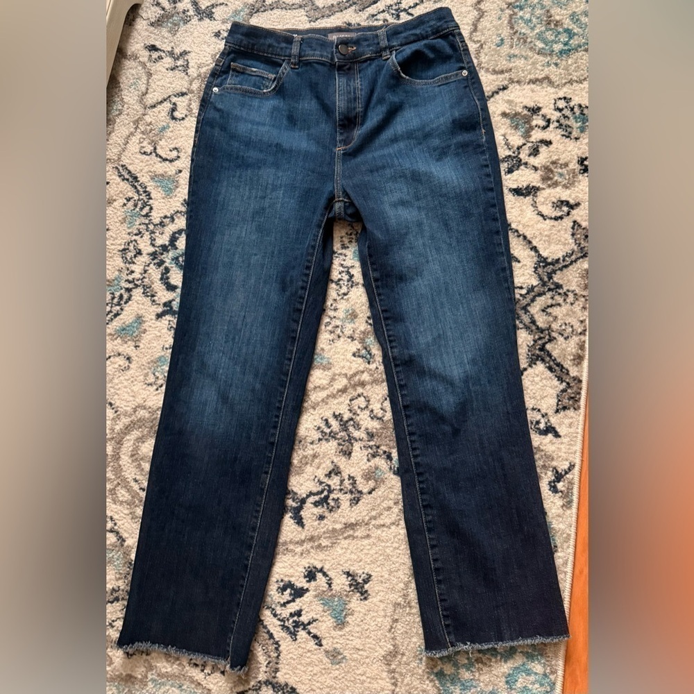 DL1961 Women’s Jeans Tag Size 29 Patti Straight High Rise Vintage Ankle Raw Hem